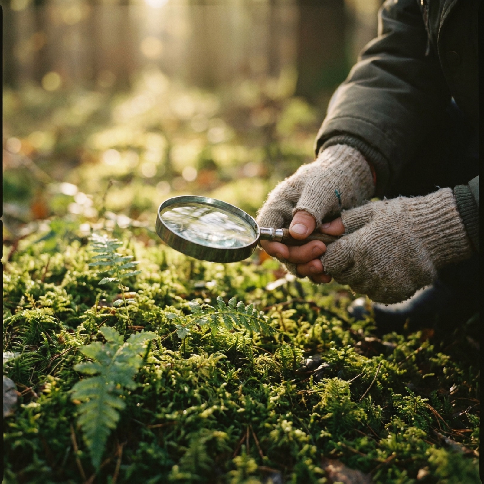 A child's hands holding soil and a small seedling